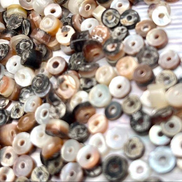 200+ Abalone Mother of Pearl Shell Black Lip Beads Mixed Lot Jewelry Making DIY - Picture 7 of 14